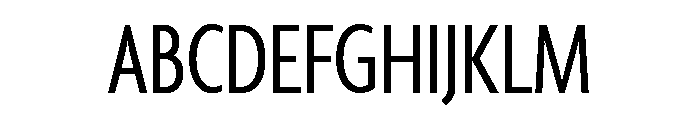 Agenda One Extra Condensed Regular Font UPPERCASE