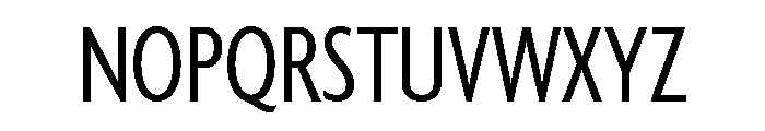 Agenda One Extra Condensed Regular Font UPPERCASE