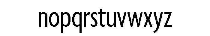 Agenda One Extra Condensed Regular Font LOWERCASE