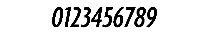 Agenda One Extra Condensed Semi Bold Italic Font OTHER CHARS