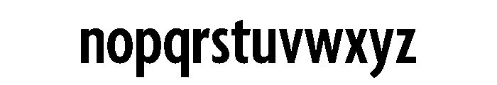Agenda One Extra Condensed Semi Bold Font LOWERCASE