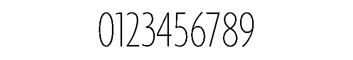 Agenda One Extra Condensed Thin Font OTHER CHARS