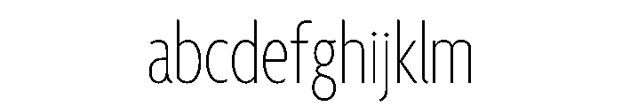 Agenda One Extra Condensed Thin FONT