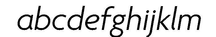 Agenda One Light Italic FONT