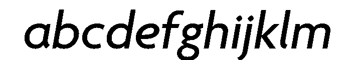 Agenda One Medium Italic FONT
