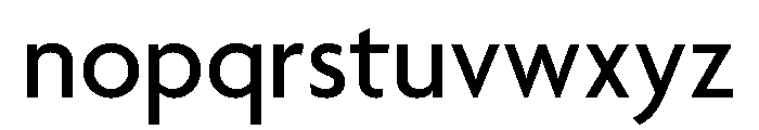 Agenda One Medium Font LOWERCASE