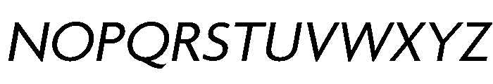 Agenda One Regular Italic Font UPPERCASE
