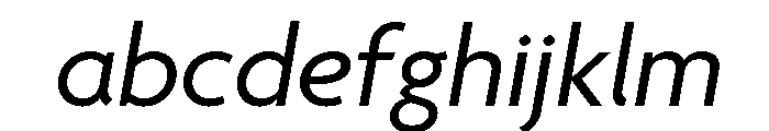 Agenda One Regular Italic FONT
