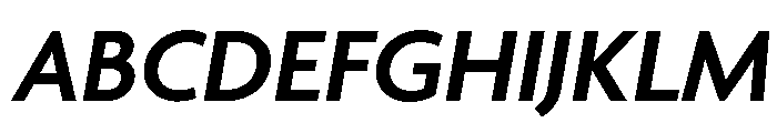 Agenda One Semi Bold Italic Font UPPERCASE