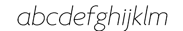 Agenda One Thin Italic FONT