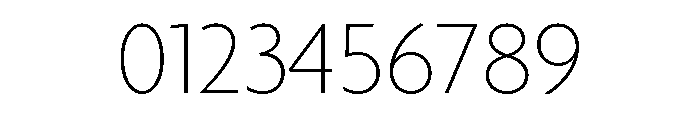 Agenda One Thin Font OTHER CHARS