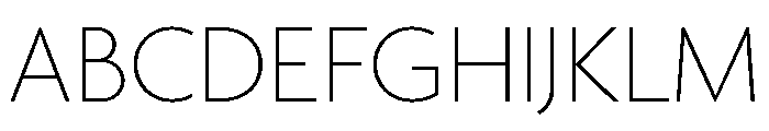 Agenda One Thin Font UPPERCASE