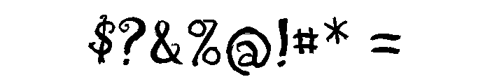 Aglio Regular Font OTHER CHARS