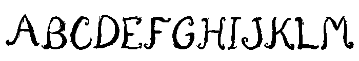 Aglio Regular Font UPPERCASE
