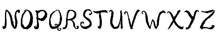 Aglio Regular Font UPPERCASE