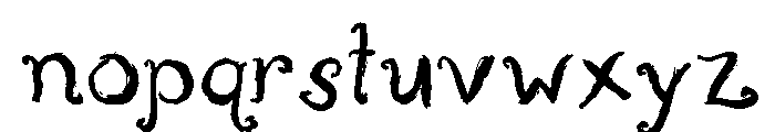 Aglio Regular Font LOWERCASE