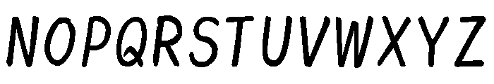 Ah Hakushu Addressing Font Light Font UPPERCASE