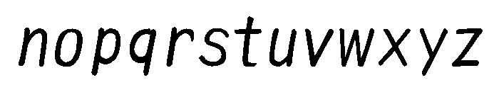 Ah Hakushu Addressing Font Light Font LOWERCASE