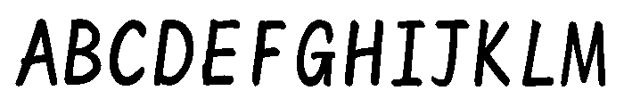 Ah Hakushu Addressing Font Semibold Font UPPERCASE