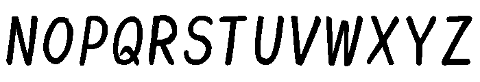 Ah Hakushu Addressing Font Semibold Font UPPERCASE