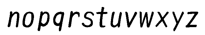 Ah Hakushu Addressing Font Semibold Font LOWERCASE