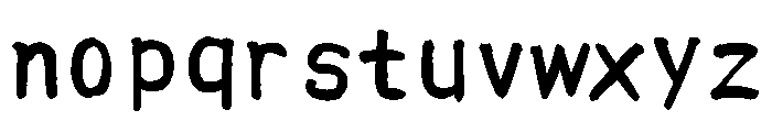 Ah Hakushu Clerical Script Light Font LOWERCASE