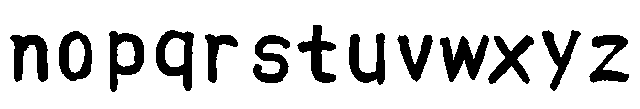 Ah Hakushu Clerical Script Semibold Font LOWERCASE
