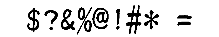 Ah Hakushu Clerical Script Thin Font OTHER CHARS