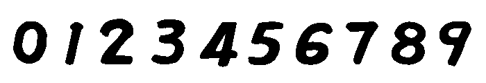 Ah Hakushu Fude Thick Script Light Font OTHER CHARS