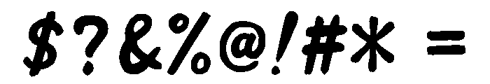 Ah Hakushu Fude Thick Script Light Font OTHER CHARS