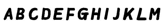 Ah Hakushu Fude Thick Script Semibold Font UPPERCASE