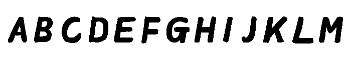 Ah Hakushu Fude Thick Script Thin Font UPPERCASE
