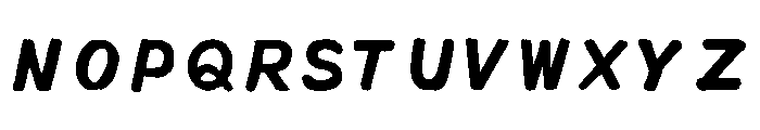 Ah Hakushu Fude Thick Script Thin Font UPPERCASE