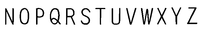 Ah Hakushu Handwritten Font Bold Font UPPERCASE
