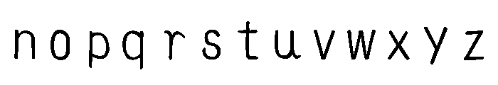 Ah Hakushu Handwritten Font Bold Font LOWERCASE