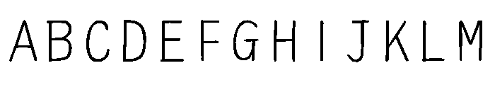Ah Hakushu Handwritten Font Light Font UPPERCASE