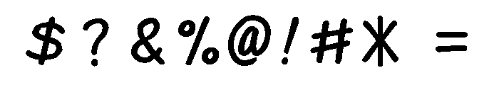 Ah Hakushu Pen Running Script Extra Bold Font OTHER CHARS