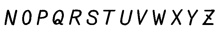 Ah Hakushu Pen Running Script Extra Bold Font UPPERCASE