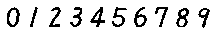 Ah Hakushu Pen Running Script Heavy Font OTHER CHARS