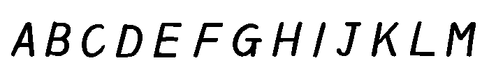 Ah Hakushu Pen Running Script Heavy Font UPPERCASE