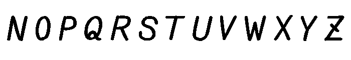 Ah Hakushu Pen Running Script Heavy Font UPPERCASE
