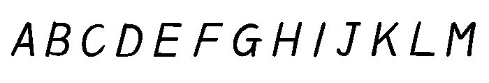Ah Hakushu Pen Running Script Light Font UPPERCASE