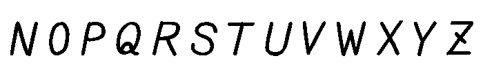 Ah Hakushu Pen Running Script Light Font UPPERCASE