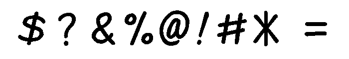 Ah Hakushu Pen Running Script Semibold Font OTHER CHARS