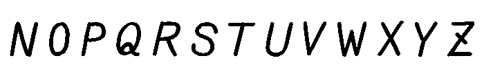 Ah Hakushu Pen Running Script Semibold Font UPPERCASE