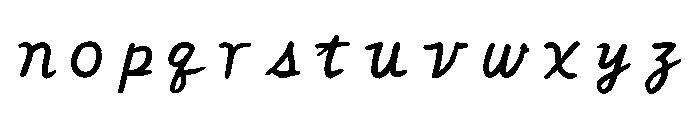 Ah Hakushu Pen Running Script Semibold Font LOWERCASE