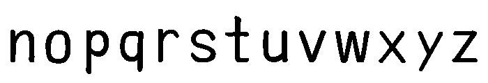 Ah Hakushu Rs Bold Font LOWERCASE