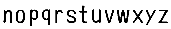 Ah Hakushu Rs Extra Bold Font LOWERCASE