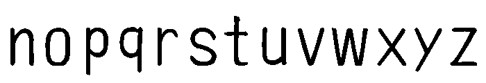 Ah Hakushu Rs Thin Font LOWERCASE