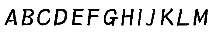Ah Hakushu Running Script Extra Light Font UPPERCASE